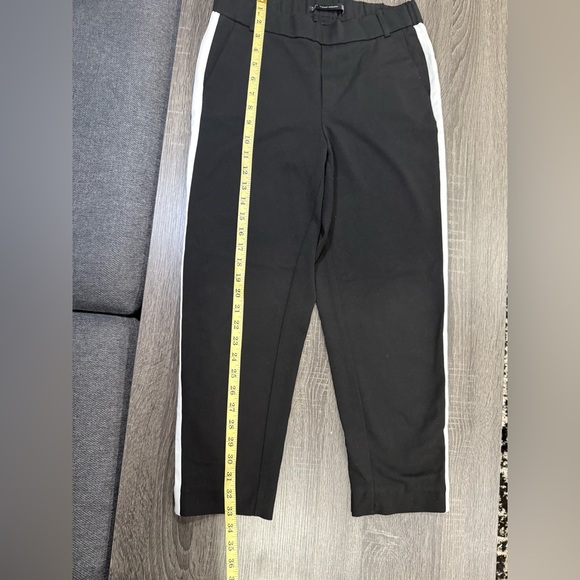 Zara Black Pants with White Stripes - Picture 11 of 12